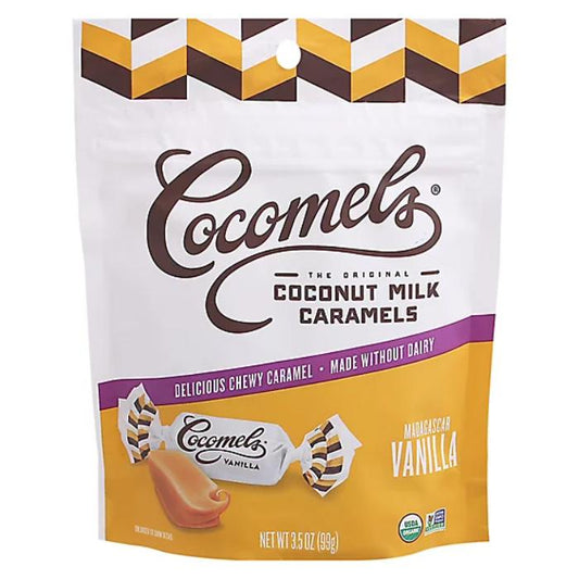 COCOMELS - CARAMELS VANILLA POUCH ORGANIC 3.5OZ ( Pack of 6)