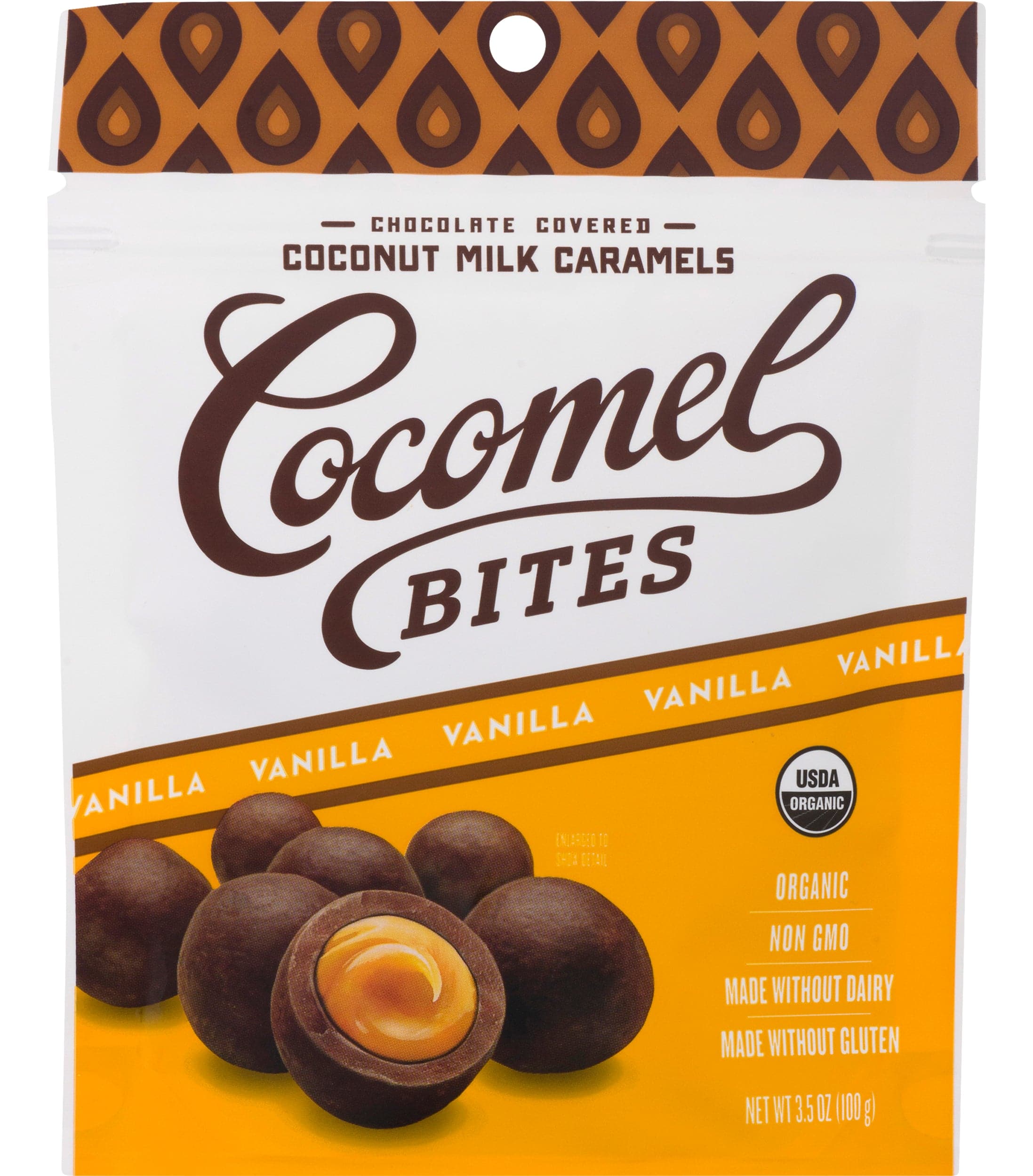 Cocomels Chocolate Vanilla Caramel Bites, 3.5 oz
 | Pack of 6 - PlantX US