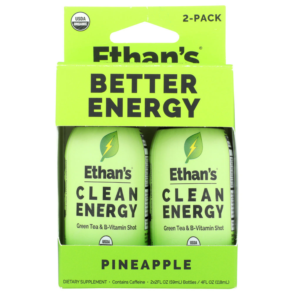 ETHANS - Pineapple Better Clean Energy Shot 2 Pack 4FO ( Pack of 1)