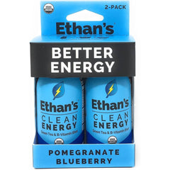 ETHANS - Pomegranate Blueberry Clean Energy Shot 2 Pack 4FO ( Pack of 1)