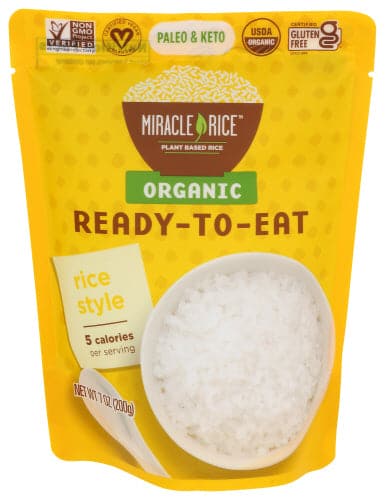 MIRACLE RICE, Organic Ready to Eat Rice Style - 7oz 

 | Pack of 6 - PlantX US