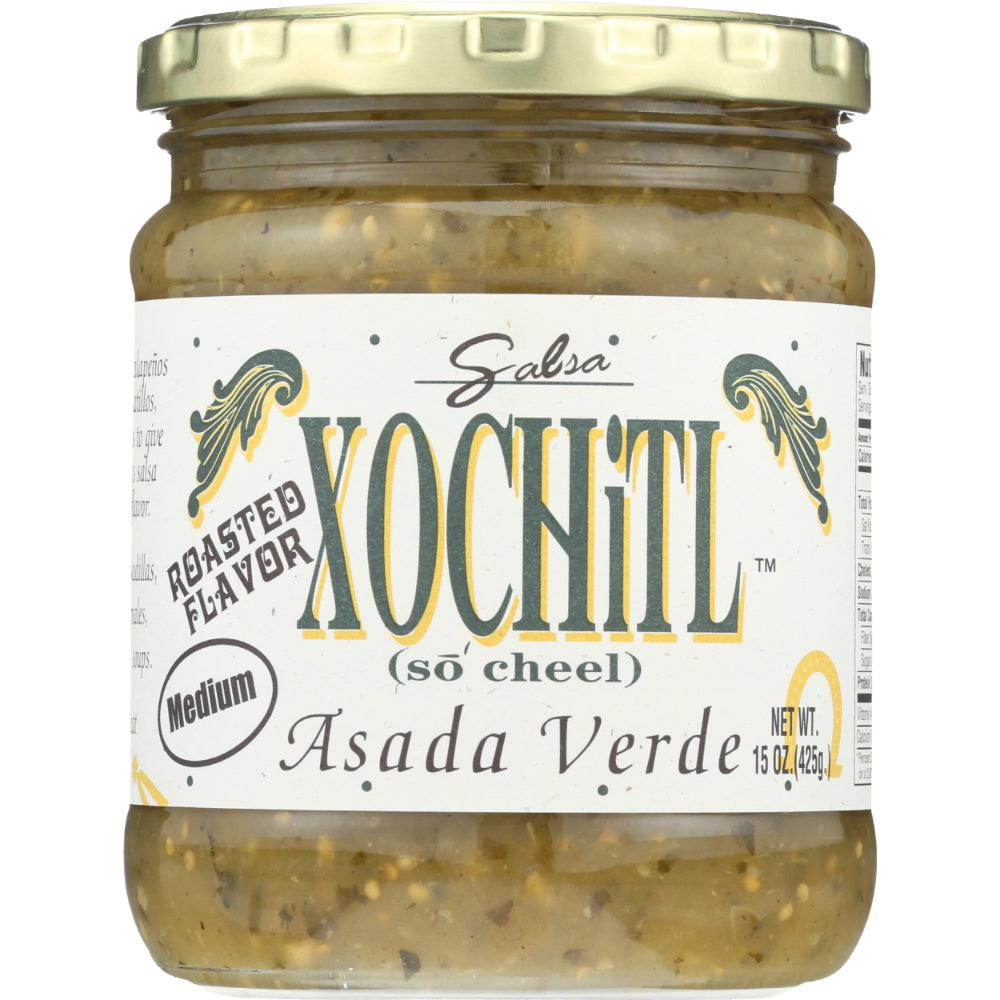 XOCHITL - Salsa Medium Asada Verde 15OZ ( Pack of 6)
