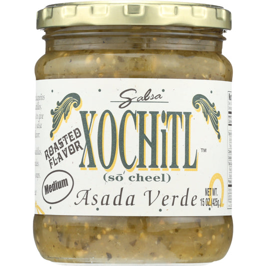 XOCHITL - Salsa Medium Asada Verde 15OZ ( Pack of 6)