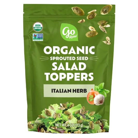 GO RAW - Italian Herb Salad Topper 4OZ ( Pack of 6)
