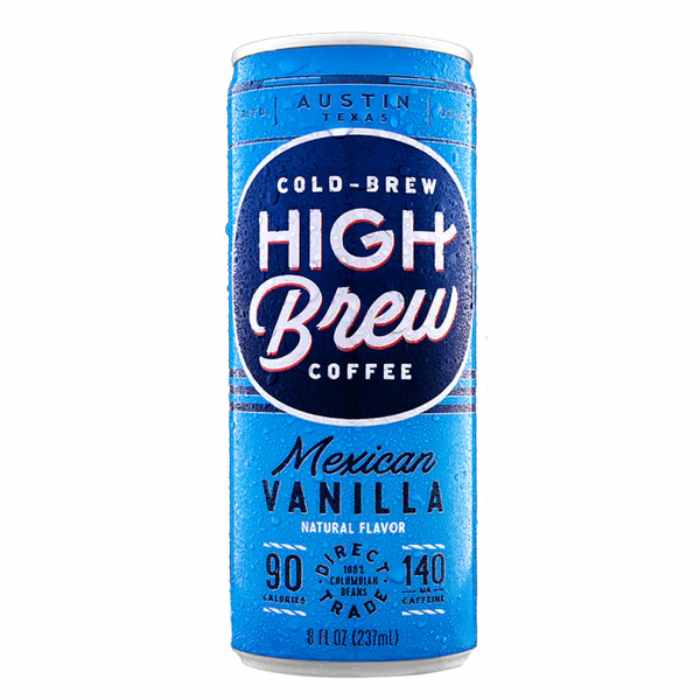 HIGH BREW - Mexican Vanilla Coffee 8FO ( Pack of 12)