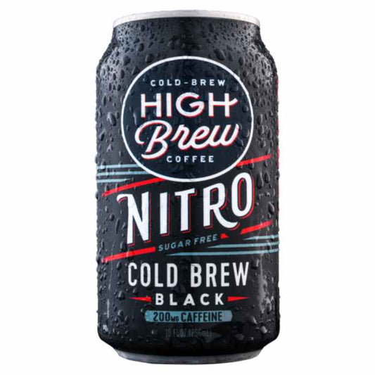 HIGH BREW - Nitro Black Coffee 10FO ( Pack of 12)
