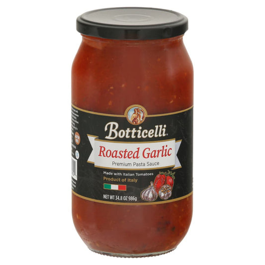 Botticelli Foods LLC - Premium Pasta Sauce Roasted Garlic 24 OZ - (Pack of 6)
