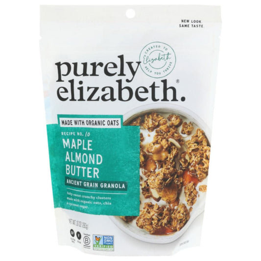 PURELY ELIZABET - Nut Butter Maple Almond Granola 10OZ ( Pack of 6)