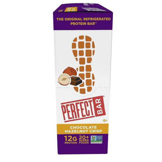 PERFECT FOODS - Crisp Chocolate Hazelnut Bar 2.2OZ ( Pack of 8)