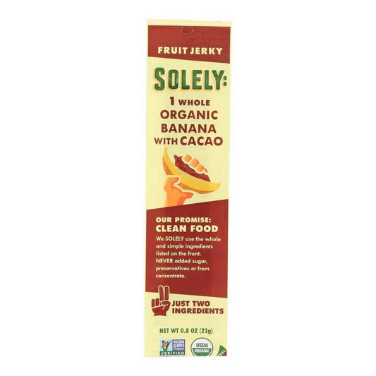 Solely Jerky Banana Caco Organic anic, 0.8 oz
 | Pack of 12 - PlantX US