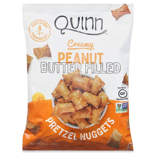 QUINN - Peanut Butter Filled Pretzel Nuggets 7OZ ( Pack of 8)