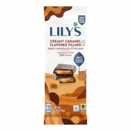 LILYS SWEETS - Dark Chocolate Bar with Sea Salt Almonds 2.8OZ ( Pack of 12)
