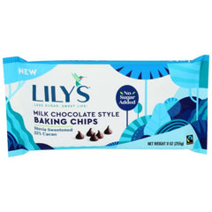 LILYS SWEETS - Milk Chocolate Baking Chips 9FO ( Pack of 12)