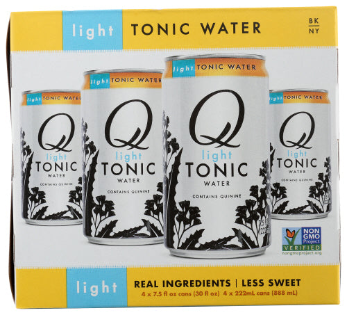 Q TONIC - Tonic Water Light 4-Pack 30FO ( Pack of 6)