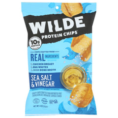 Wilde - Chicken Sea Salt And Vinegar Chips 4 oz - Pack of 12