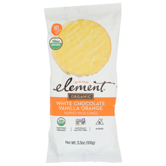 ELEMENT SNACKS - Vanilla Orange Rice Cake Snack 3.5OZ ( Pack of 6)