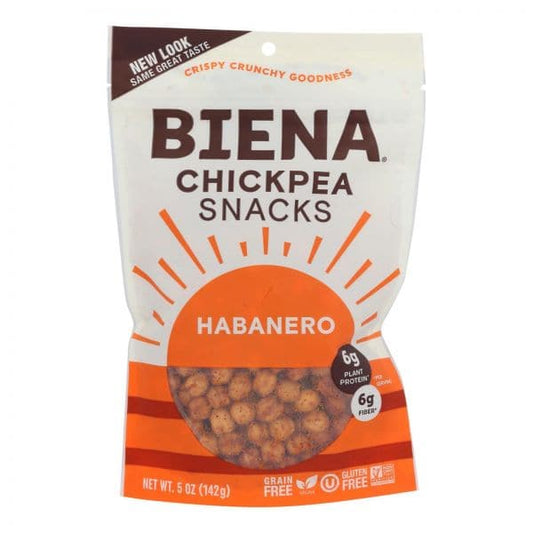 Biena Chickpea Snacks - Habanero, 5 oz
 | Pack of 8 - PlantX US