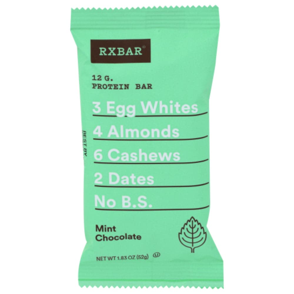 Rxbar - Mint Chocolate Protein Bar, 1.8 oz | Pack of 12