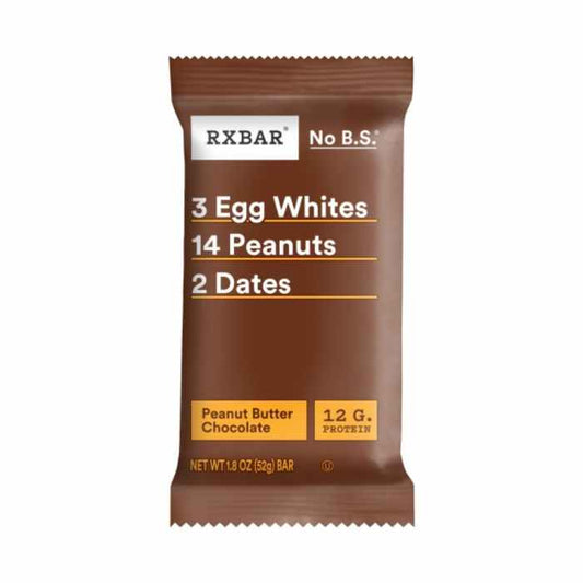 RXBAR - Chocolate Peanut Butter Protein Bar 1.83OZ ( Pack of 12)