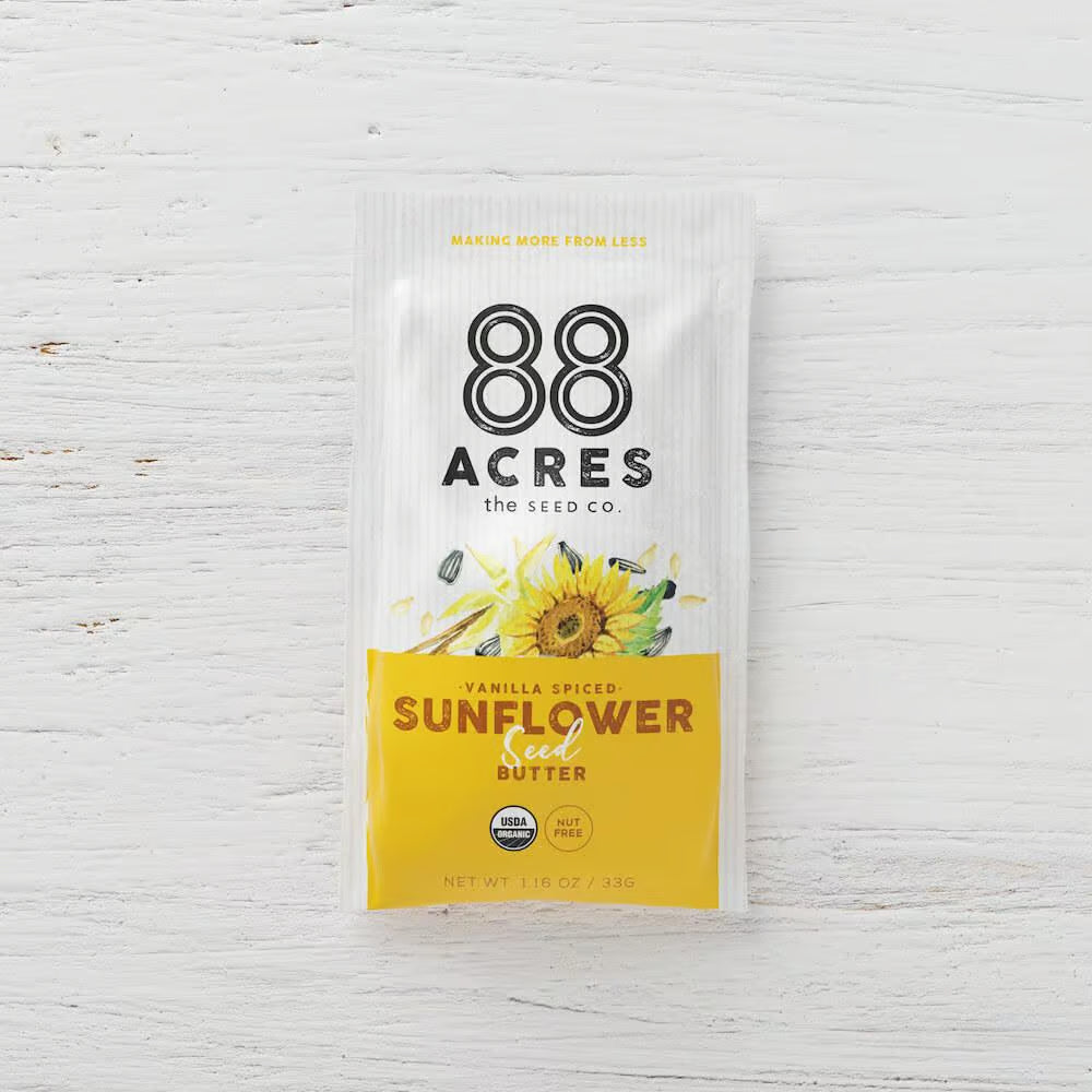 88 ACRES - Vanilla Spiced Sunflower Seed Butter Pouch 1.16OZ ( Pack of 10)