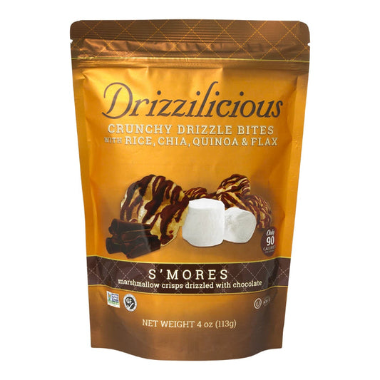 DRIZZILICIOUS - Rice Crisp Mini S'mores 4OZ ( Pack of 6)