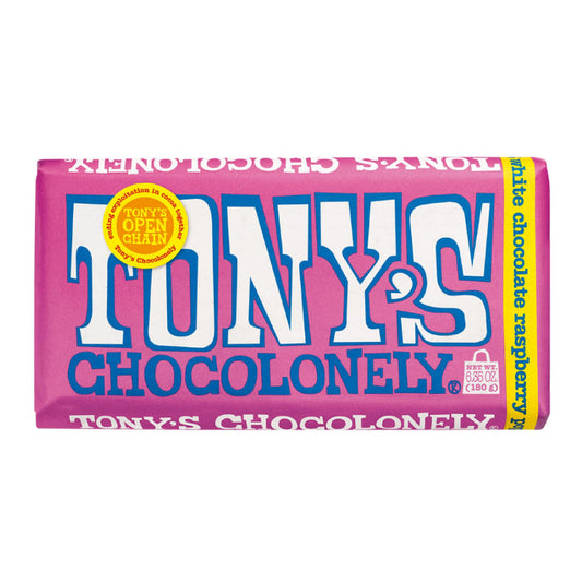 TONYS CHOCOLONE - White Chocolate Raspberry Pop Bar 6.35OZ ( Pack of 15)