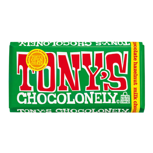 TONYS CHOCOLONE - Milk Chocolate Hazelnut Bar 6.35OZ ( Pack of 15)