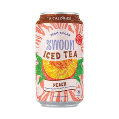 Swoon Tea Peach Iced Zero Sugar, 12 oz
 | Pack of 12 - PlantX US