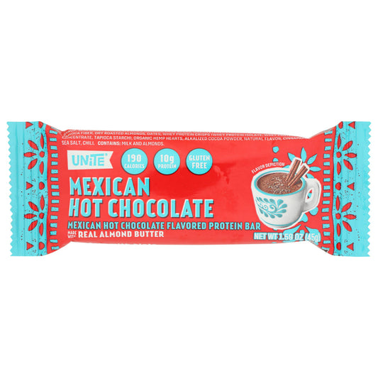 UNITE - Mexican Hot Chocolate Protein Bar 1.59OZ ( Pack of 12)