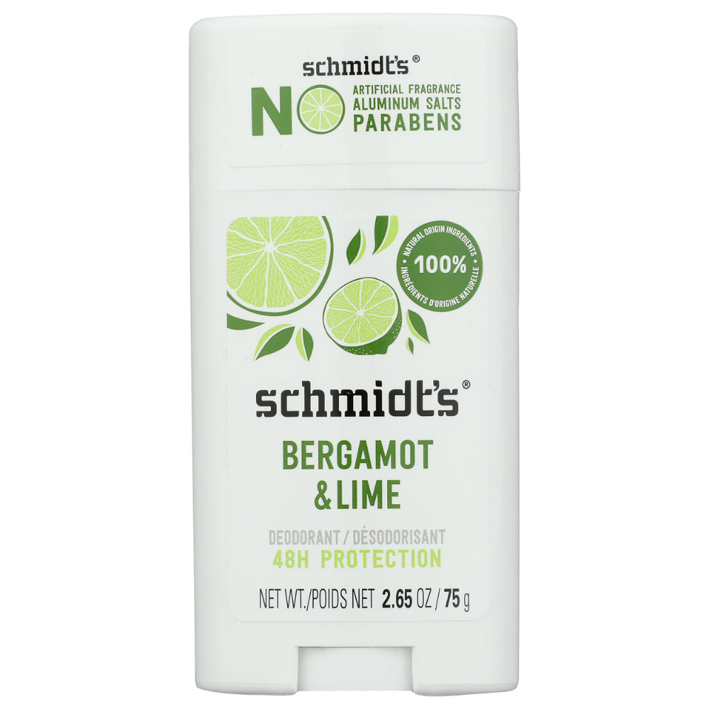 SCHMIDTS - Bergamot Lime Deodorant 2.65OZ ( Pack of 1)