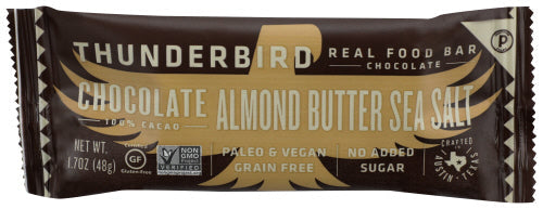 THUNDERBIRD - Chocolate Almond Sea Salt Bar 1.7OZ ( Pack of 12)