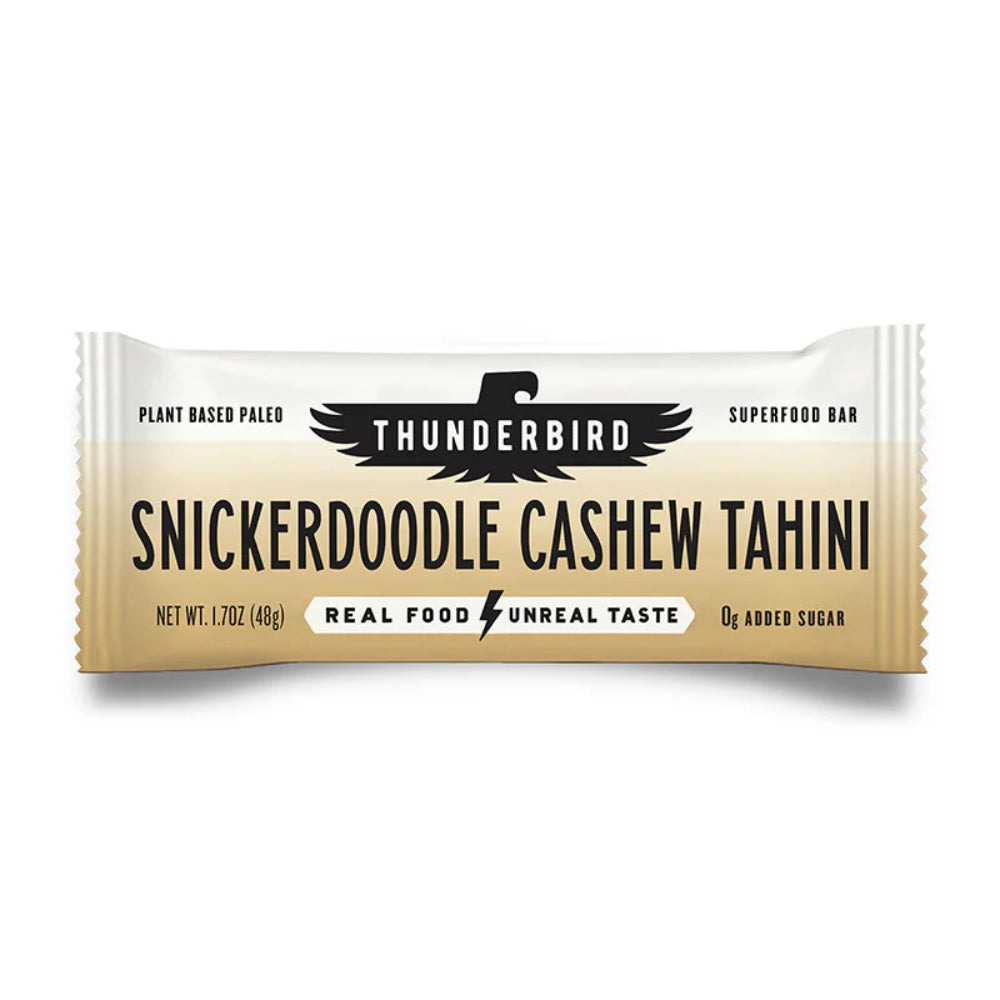 THUNDERBIRD - Snickerdoodle Cashew Thin Bar 1.7OZ ( Pack of 12)