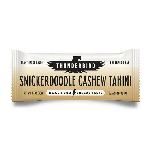 THUNDERBIRD - Snickerdoodle Cashew Thin Bar 1.7OZ ( Pack of 12)