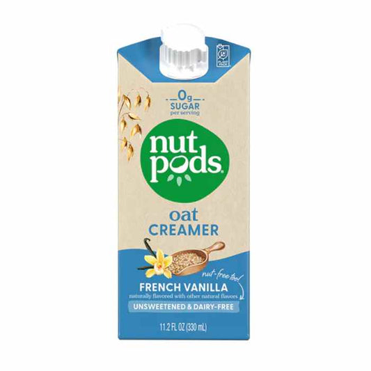 NUTPODS - Oat French Vanilla Unsweetened Dairy-Free Creamer 11.2FO ( Pack of 12)