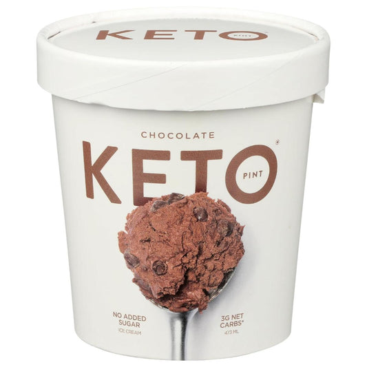 KETO PINT - Ice Cream Chocolate Keto 1pt, (Pack of - 8 )