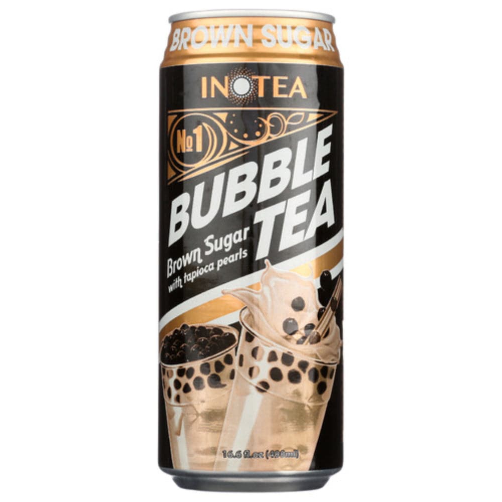 INOTEA - Bubble Tea Brown Sugar Ready to Drink 16.6 FO - (Pack of 12)