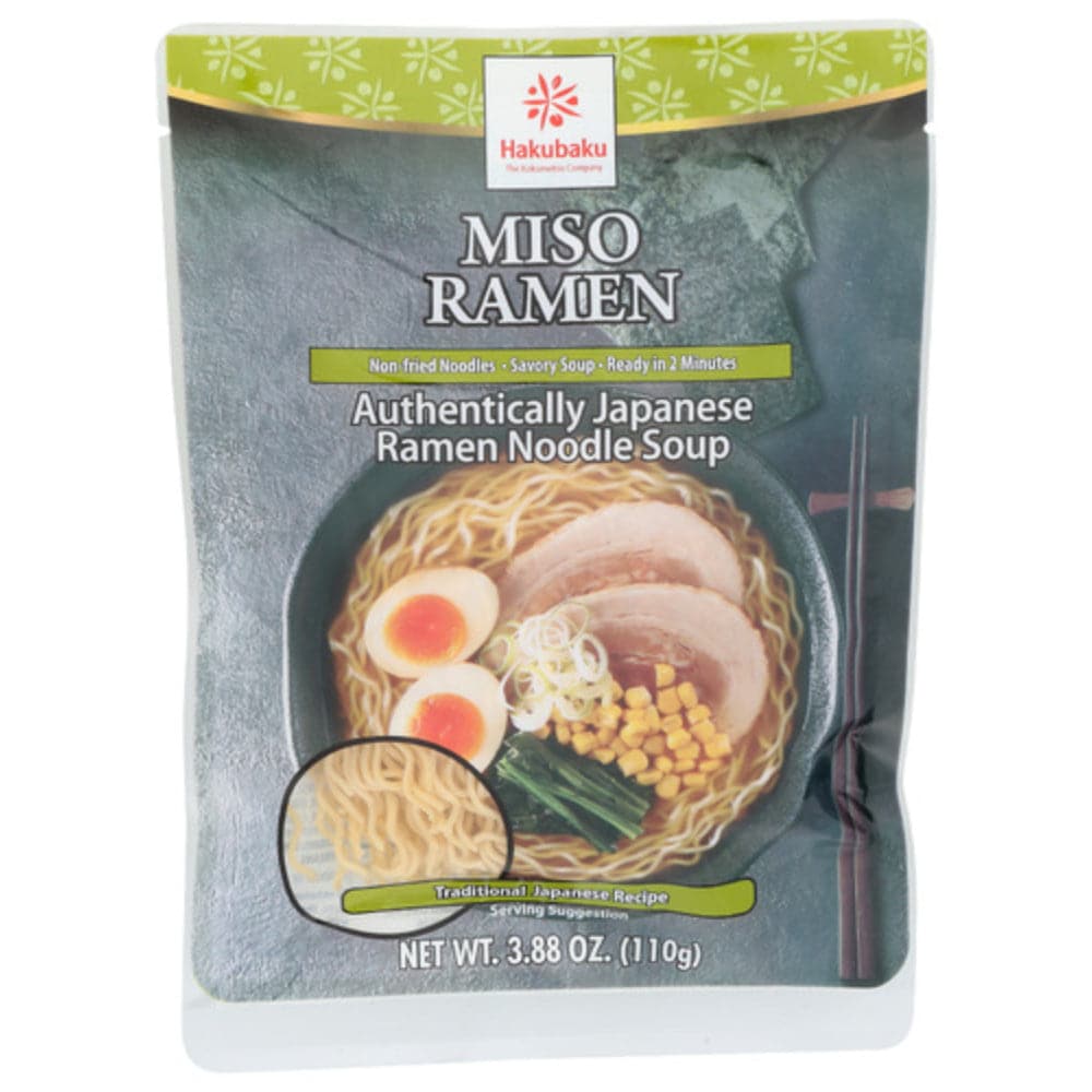 Hakubaku - Japanese Miso Ramen Noodle Soup, 3.88 Oz | Pack of 12