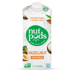 Nutpods - Unsweetened Dairy-Free Creamer Hazelnut 11.2 FO - Pack of 12