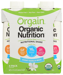 ORGAIN - Organic Protein Ready-to-Drink Vanilla 44FO ( Pack of 3)