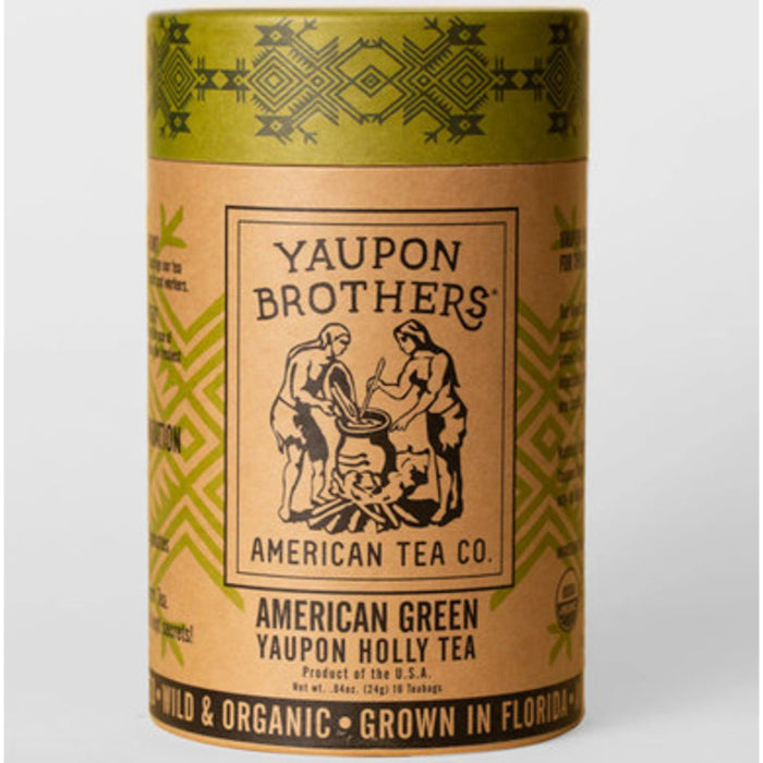 YAUPON BROTHERS - American Green Yaupon Tea 24GM ( Pack of 6)