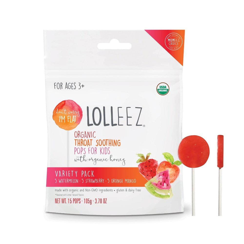 Lolleez - Momeez Choice Organic Throat Soothing Pops - Variety Pack