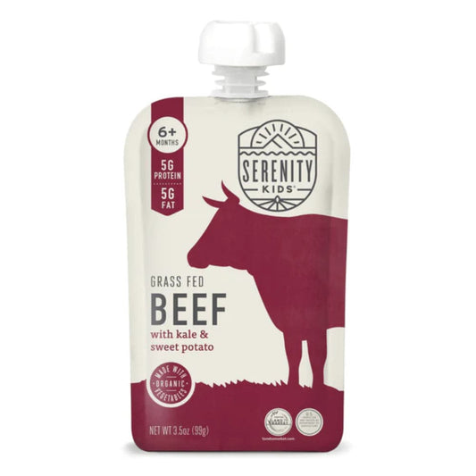 Serenity Kids - Grass Fed Beef with Kale & Sweet Potato, 3.5 oz | Pack of 6