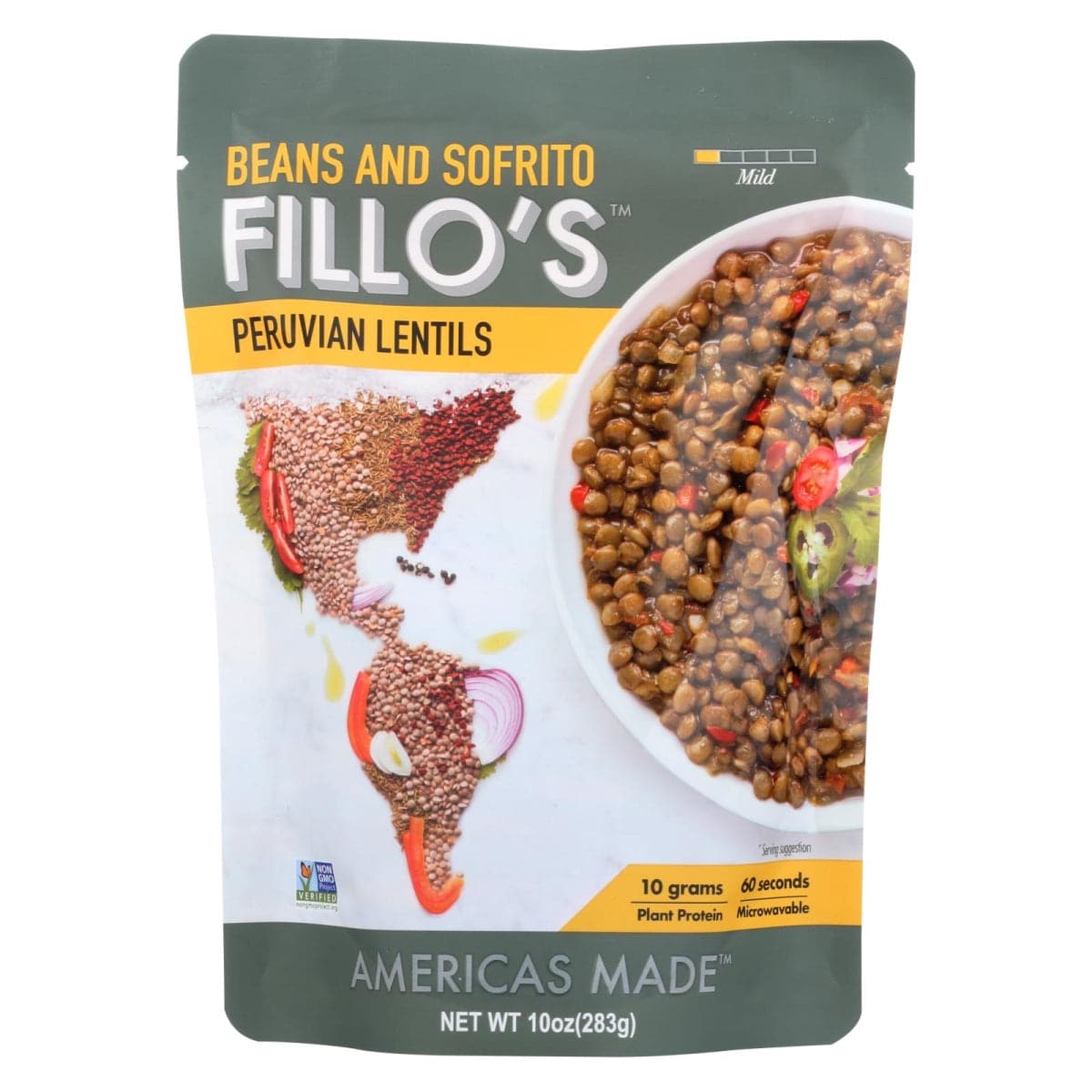 Fillo's Beans and Sofrito Peruvian Lentils 10 Oz
 | Pack of 6 - PlantX US