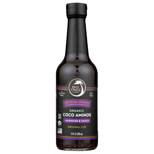 BIG TREE FARMS - Organic Coco Aminos Marinade & Sauce Original Lite 10FO ( Pack of 12)