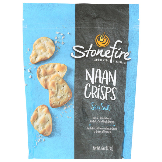 STONEFIRE - Original Sea Salt Naan Crisps Stonefire 6OZ ( Pack of 12)