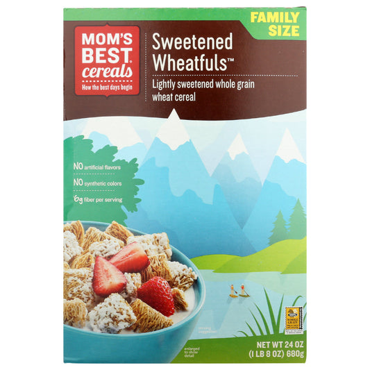 MOMS BEST - Sweetened Wheatfuls 24OZ ( Pack of 12)