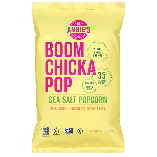 ANGIES - Boom Chicka Pop Sea Salt Popcorn 4.8OZ ( Pack of 12)