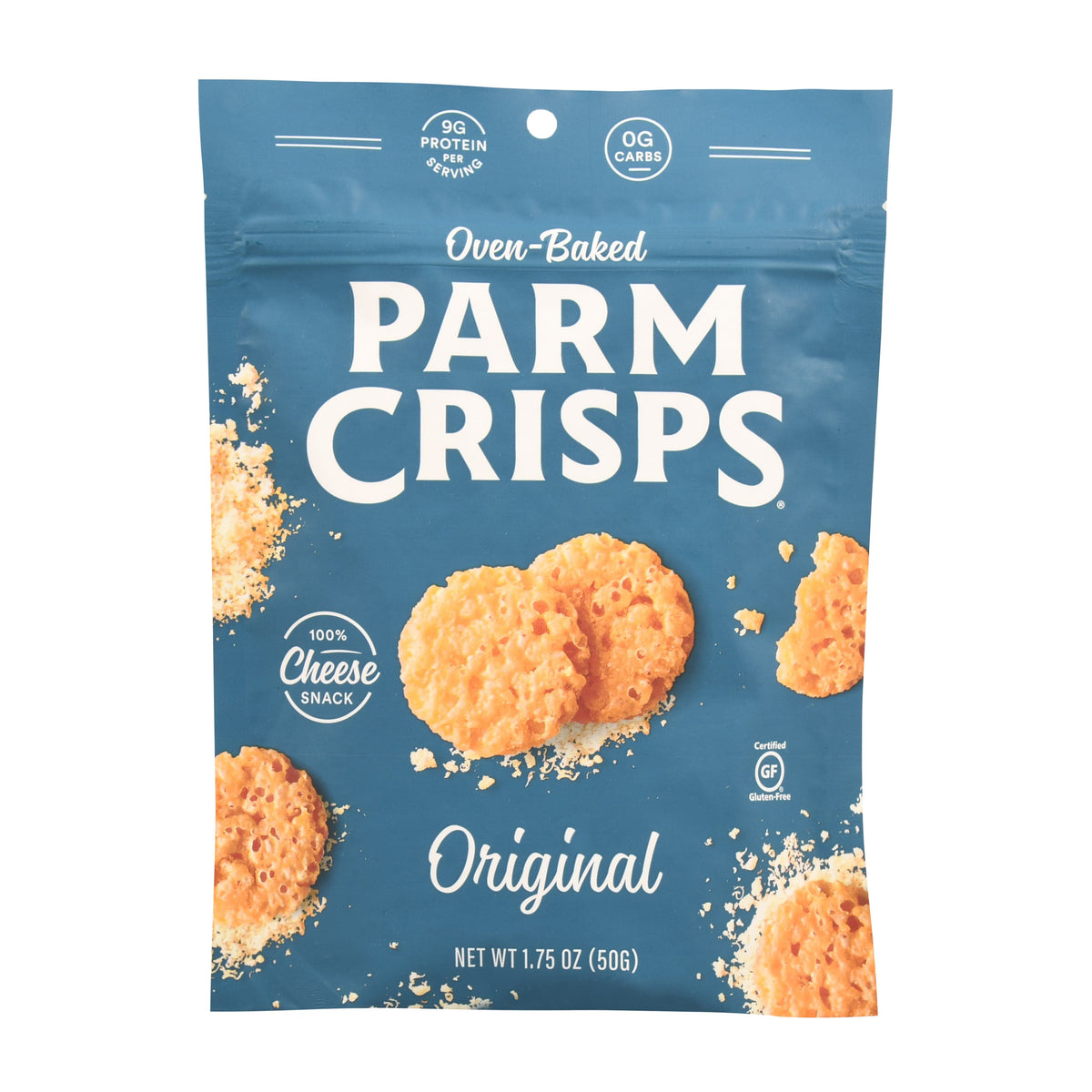 Parm Crisps Original Parmesan Mini Cracker Crisps, 1.75 oz
 | Pack of 12 - PlantX US