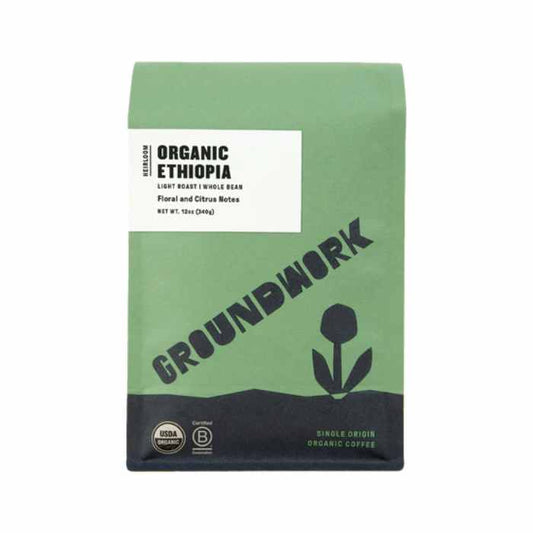 GROUNDWORK COFF - Ethiopia Single Origin Coffee 12OZ ( Pack of 6)
