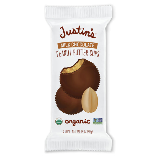 Justin’s - Milk Chocolate Peanut Butter Cups, 1.4 oz | Pack of 12